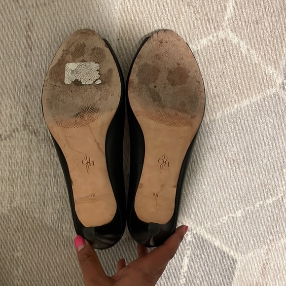 COLE HAAN | 3” Black Peeptoe heels - Picture 3 of 4